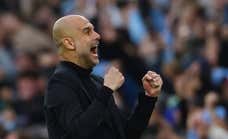 Eufórico Guardiola: «Hemos jugado con el dolor en la barriga del año pasado...»