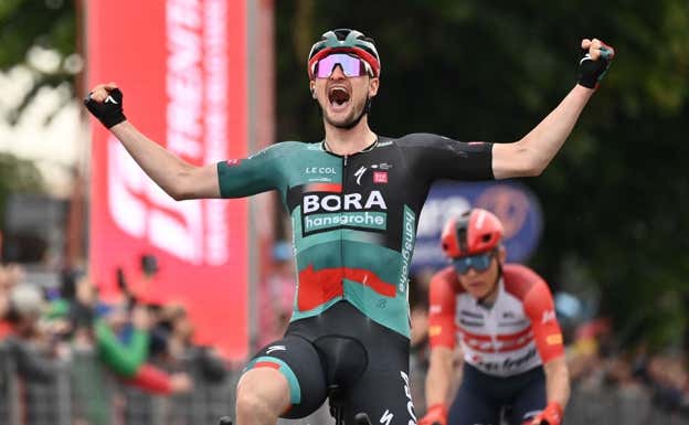 Nico Denz, ganador en Rivoli.  RCS / LA PRESSE