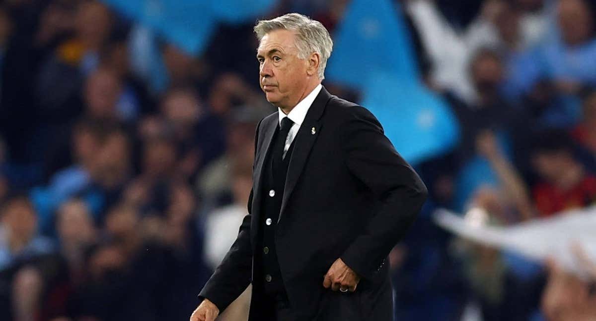 Ancelotti, en el Etihad./REUTERS