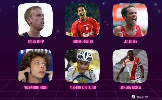 Algunos de los deportistas que utilizaron tiras nasales. RELEVO
