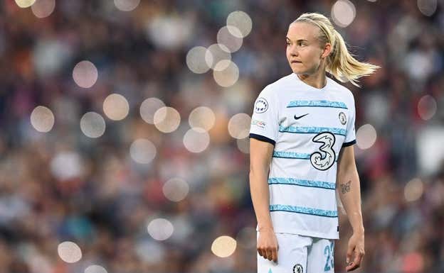 Pernille Harder durante un partido.  PERNILLE HARDER