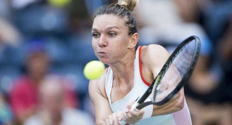 Simona Halep, durante el US Open de 2022.