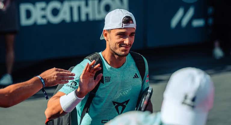 Ale Galán durante un torneo.