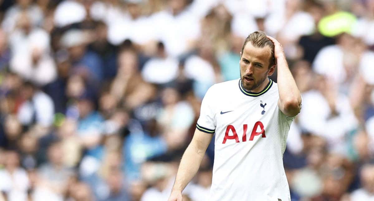Kane se lamenta durante un lance del partido. /REUTERS