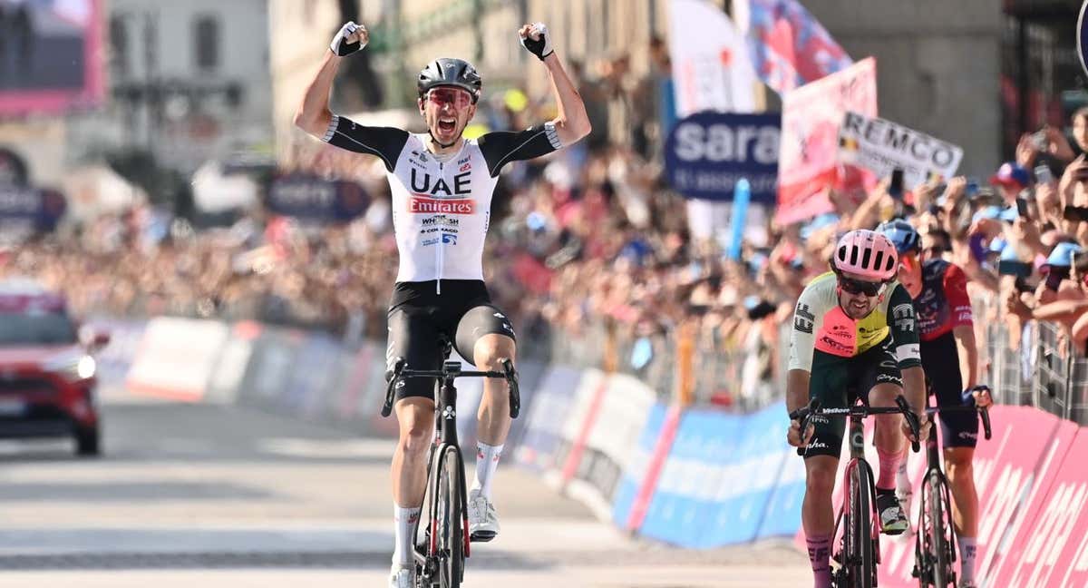 Brandon McNulty, ganador en Bérgamo de la 15ª etapa del Giro de Italia 2023.