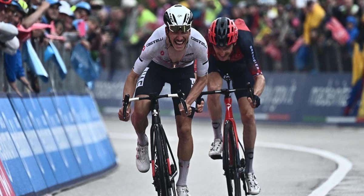 João Almeida bate a Geraint Thomas para imponerse en el Monte Bondone. /EFE / LUCA ZENNARO