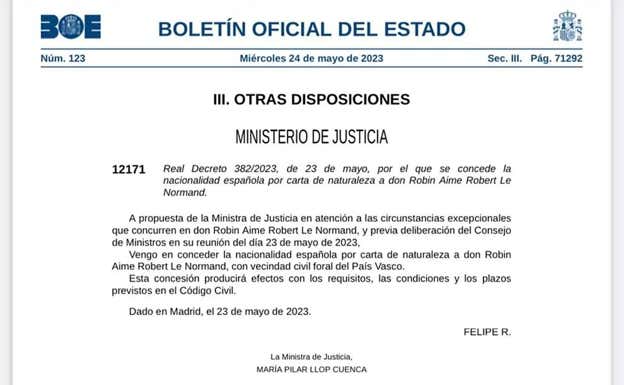Le Normand ya puede ser convocado por España