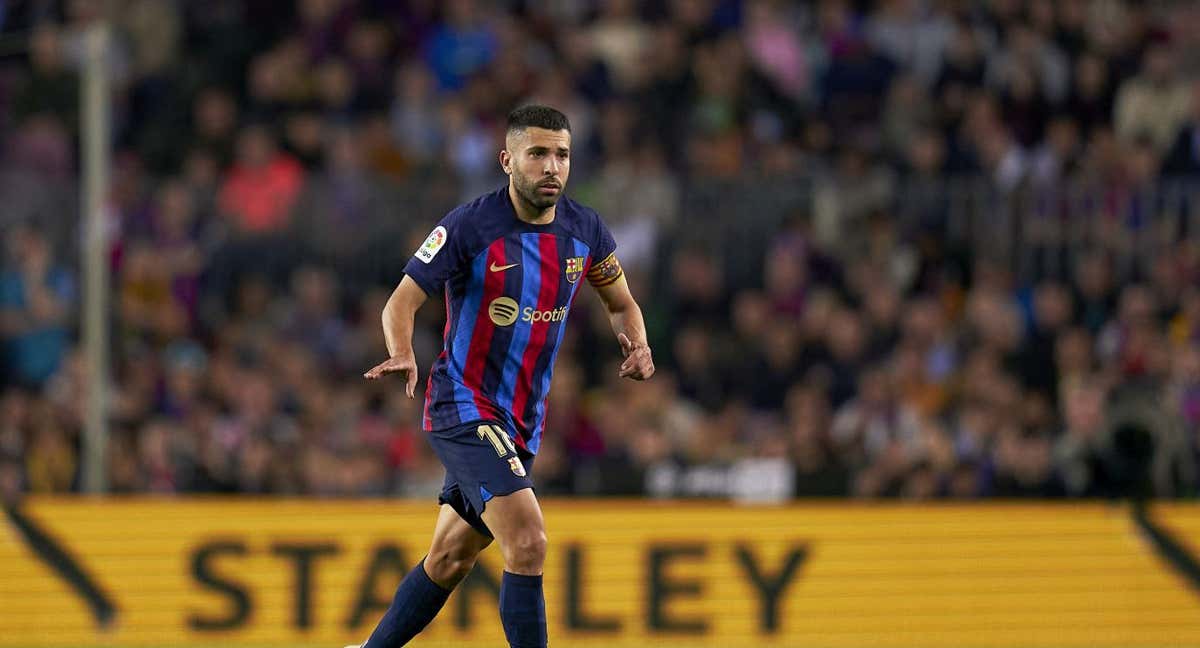 Jordi Alba durante un partido en Liga.