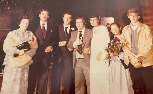 José María García, en la boda de Fernando Soria.