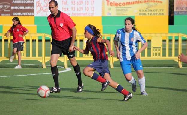 María Llompart en su etapa en el Barça.