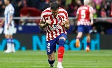 José María Giménez, baja para la última jornada de LaLiga tras ser operado de una rodilla