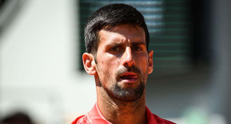 Novak Djokovic durante su partido ante Kovacecic.