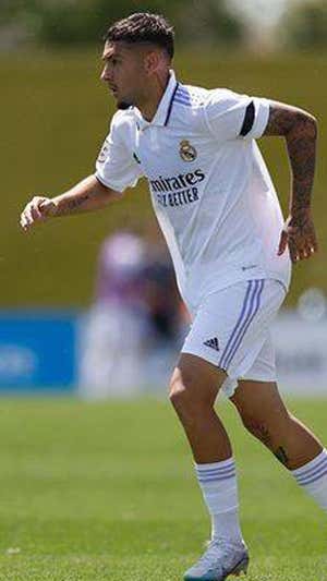 Óscar Aranda, con el Real Madrid. @o.aranda11