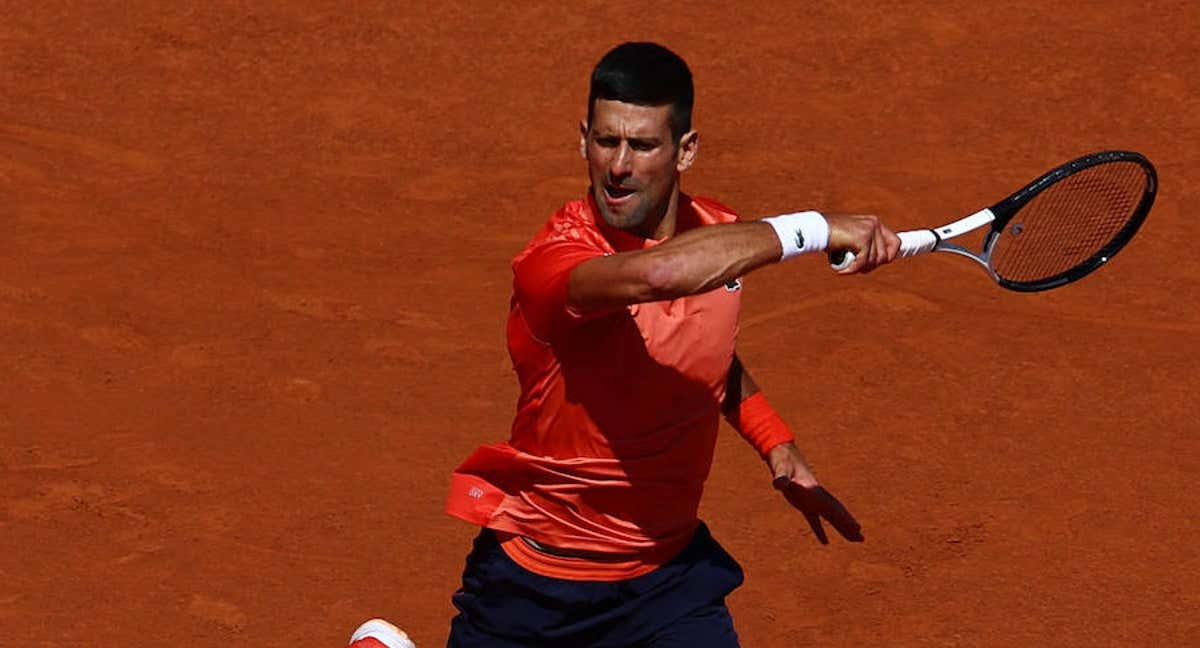 Novak Djokovic, durante su partido de octavos ante el peruano Varillas. /LISI NIESNER/REUTERS