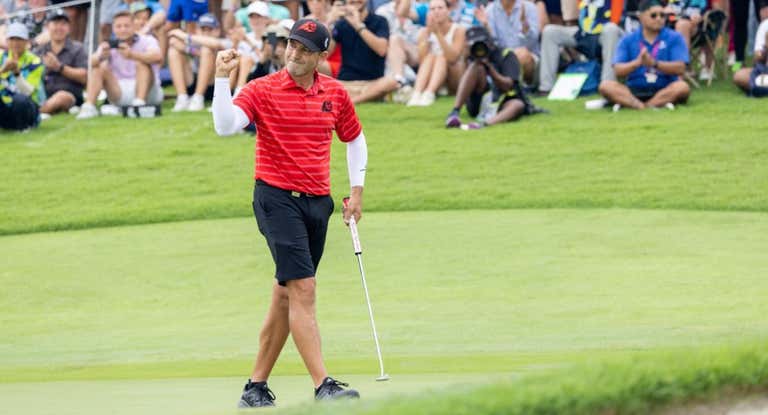 Sergio García durante un torneo del LIV Golf.