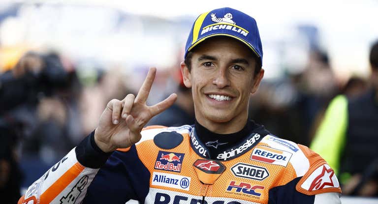 Marc Márquez, este año tras una carrera con Honda.