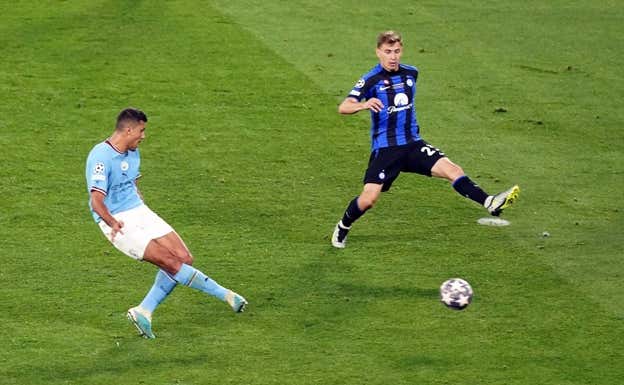 El gol de Rodri. Mike Egerton/PA Wire/dpa