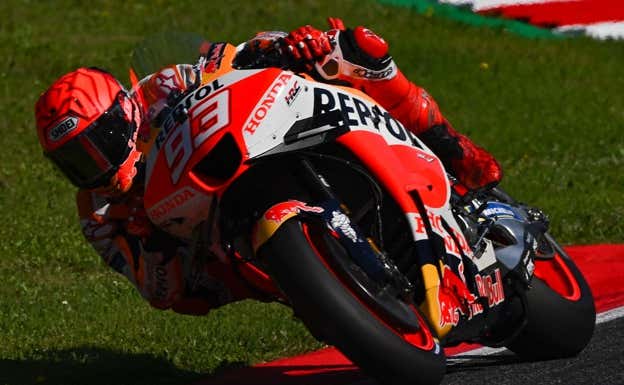 Marc Márquez, durante el GP de Italia en Mugello.  AFP