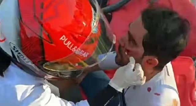 Alberto Contador sufre una dura caída en Pekín: ‘Las imágenes son muy duras’