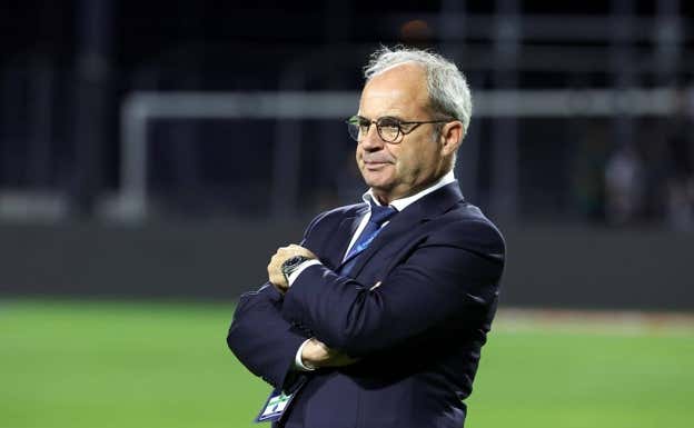 Luis Campos durante un entrenamiento.