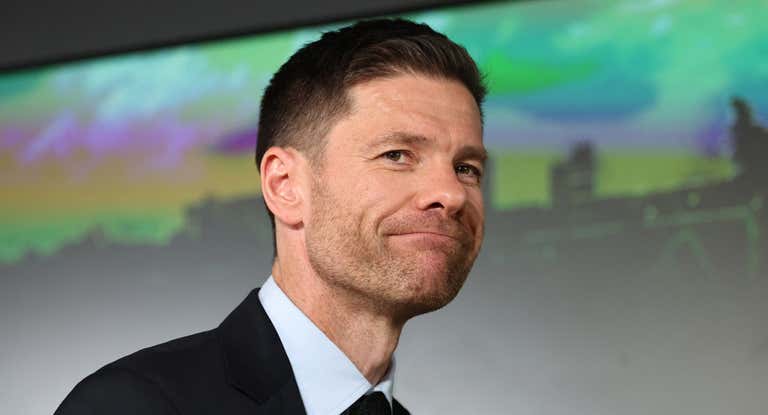 Xabi Alonso, durante su presentación con el Real Madrid.