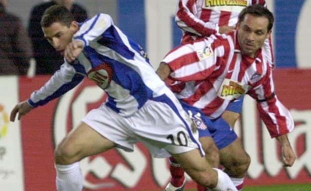 Maxi en un partido en el Vicente Calderón pero con el Espanyol.  EFE