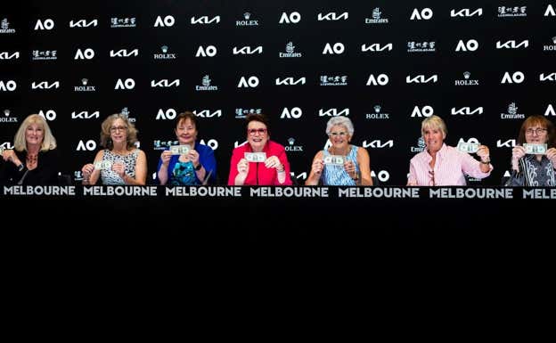 Las Original Nine, reunidas de nuevo en enero de 2023 en Australia.  GETTY