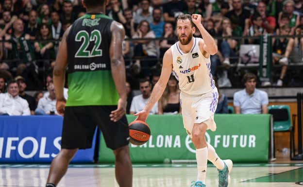 El Chacho, durante los playoffs de la Liga Endesa ante Joventut.  ACB PHOTO/D. GRAU