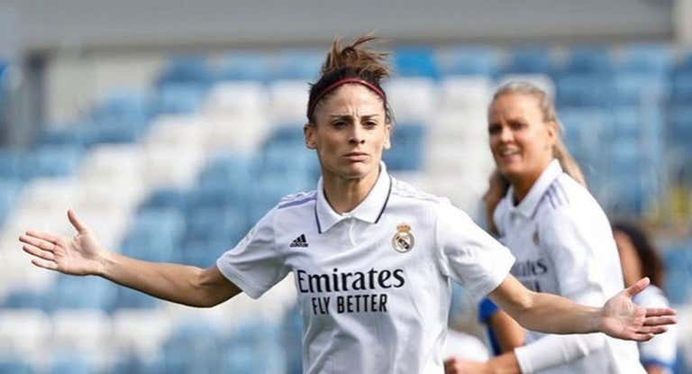 Esther González, durante su etapa en el Real Madrid.