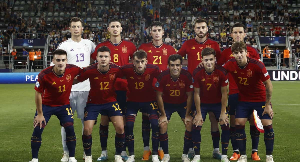 El once de la Sub-21 contra Ucrania./RFEF