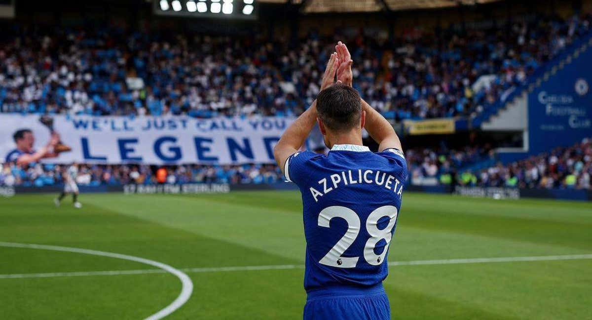 Azpilicueta se despide de la afición del Chelsea. /INSTAGRAM: @cesarazpi