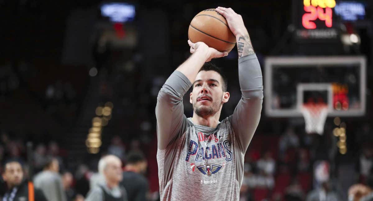 Willy Hernangómez, con los Pelicans. /GETTY