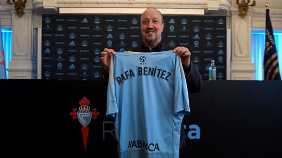 Rafa Benítez, en su presentación como técnico del Celta./AFP