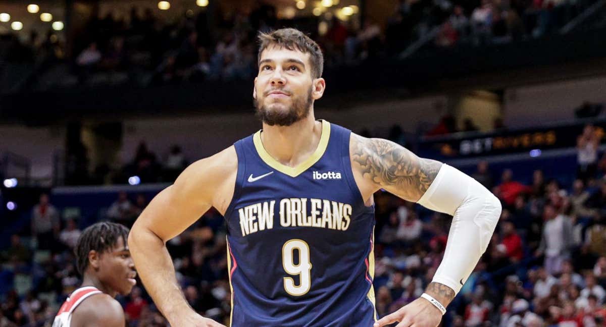 Willy Hernangómez en su última temporada con los New Orleans Pelicans./AFP