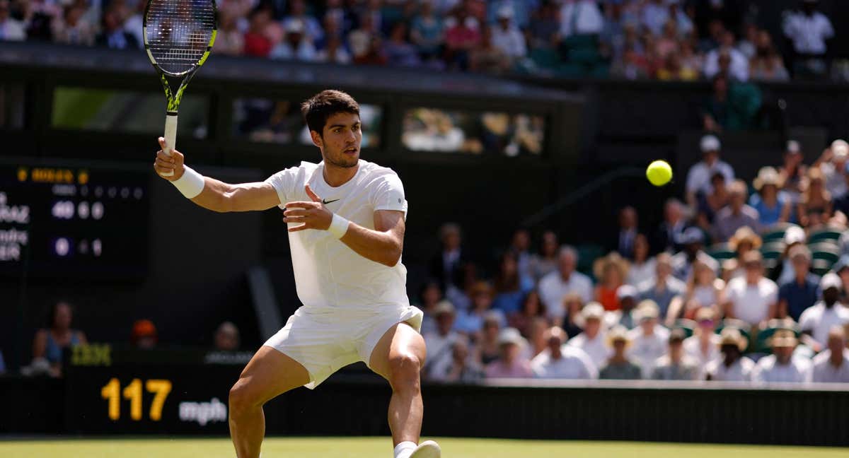 Carlos Alcaraz vence al francés Muller y ya está en 3ª ronda de Wimbledon./REUTERS