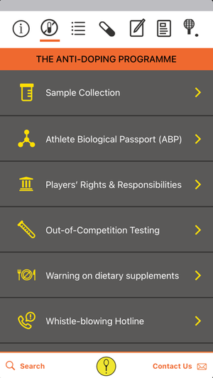 Así es la aplicación 'antidoping' para los tenistas.