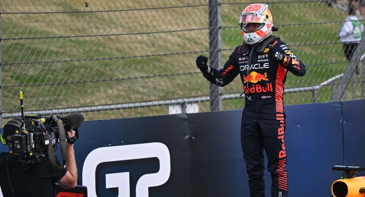 Max Verstappen celebra su 43ª victoria en F1 en Silverstone.