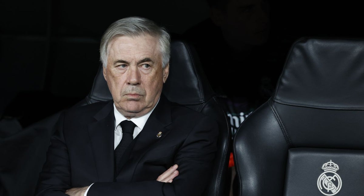 Ancelotti, en un partido del Real Madrid.