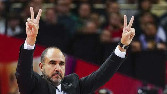 Chus Mateo durante la final de la Euroliga./Efe