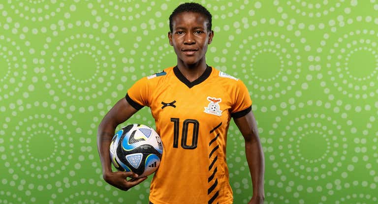 Grace Chanda, jugadora de Zambia .
