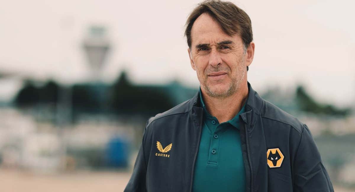 Lopetegui antes de viajar a Portugal. /@wolves