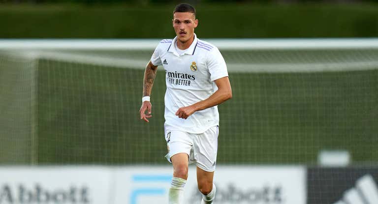 Rafa Marín, con el Castilla.