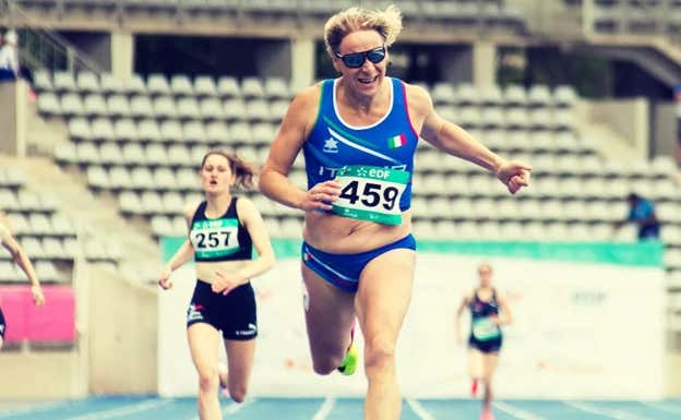 Valentina Petrillo, en una carrera.
