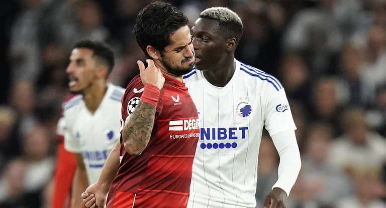 Isco, en un partido de Champions con el Sevilla.