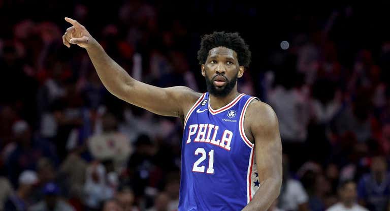Joel Embiid, en un partido con los 76ers.