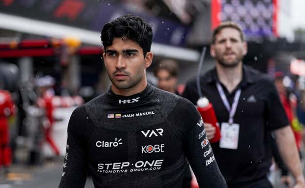 Juan Manuel Correa, en una carrera de la F2 2023.  JM Correa