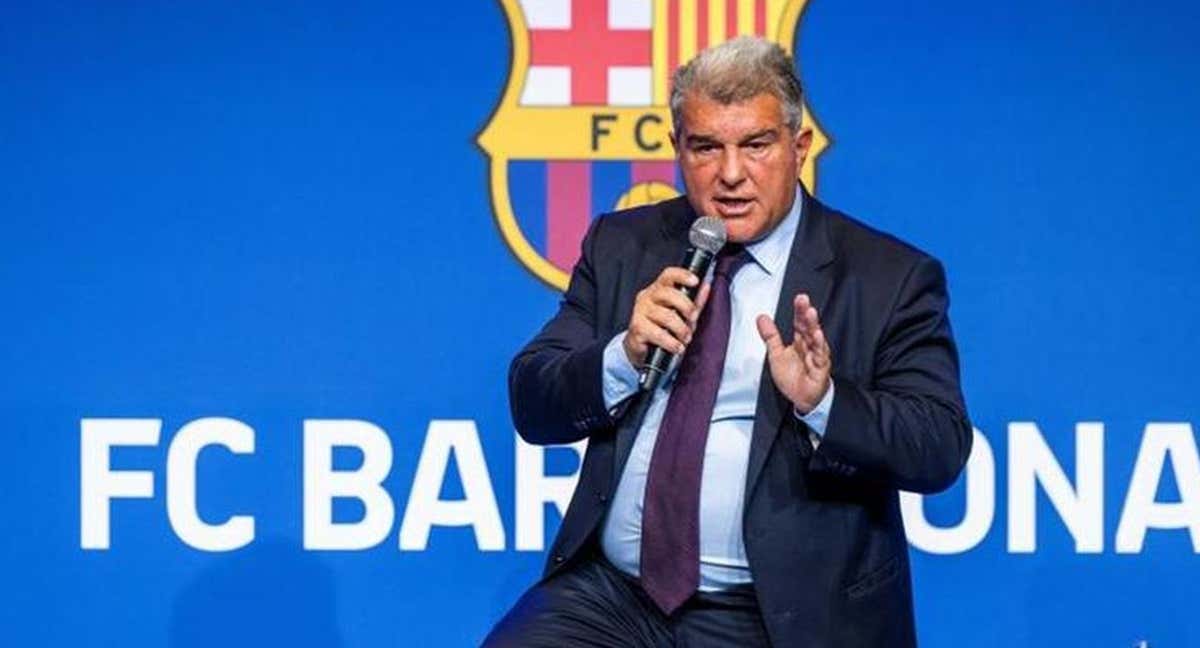 Joan Laporta, durante una comparecencia.