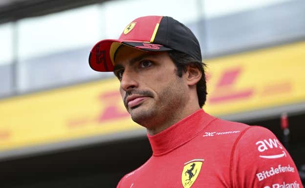Carlos Sainz, durante el GP de Bélgica de F1.  EFE