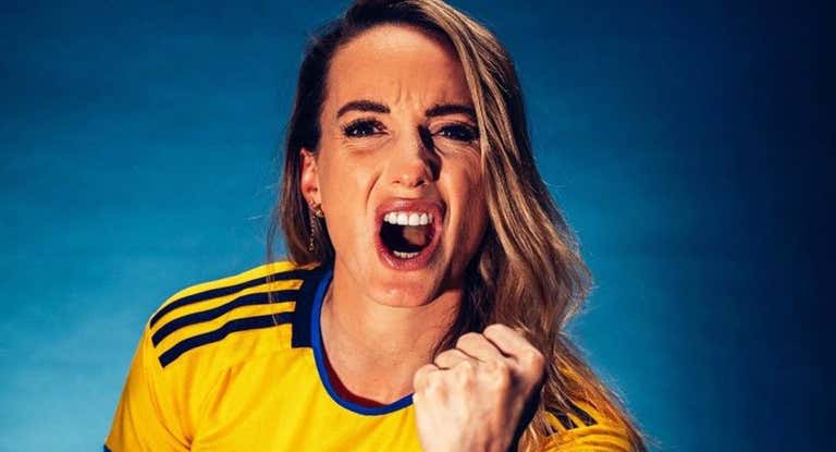 Kosovare Asllani, jugadora de Suecia y ex del Real Madrid, durante el Mundial femenino.