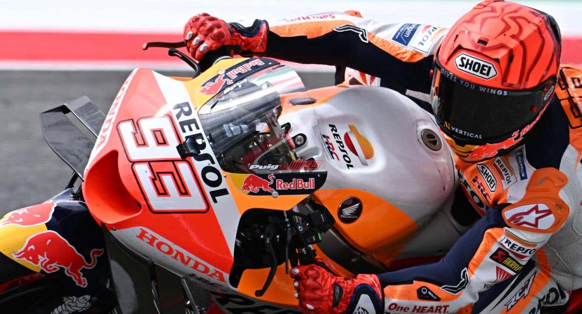Marc Márquez, durante el Gran Premio de Italia.